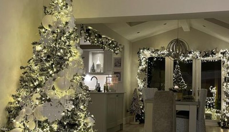 A photograph of one of our Influencers homes filled our Christmas Trees, Garlands and Decorations.